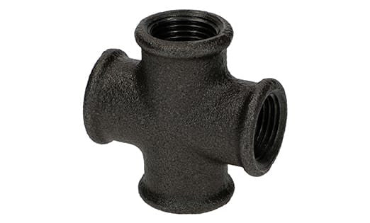 Temperguß Kreuzstück schwarz